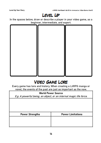 LitRPG Story Workbook Preview 16